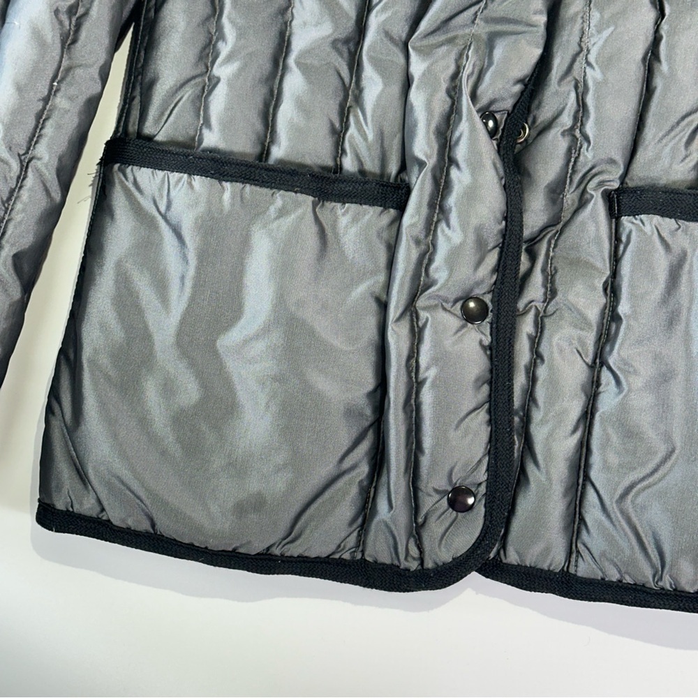 Sharpee Vintage Quilted Down Jacket Utility Snap Front - Picture 3 of 12
